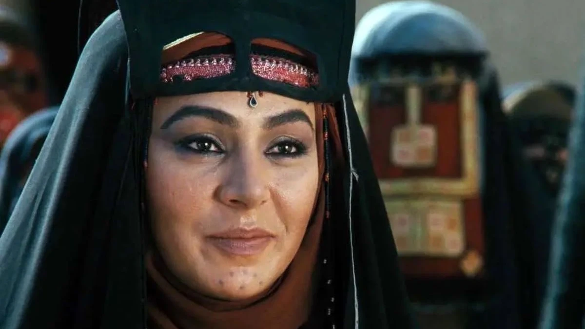 نسرین مقانلو «ناریه، همسر مختار» در اولین فیلمش سال 1370
