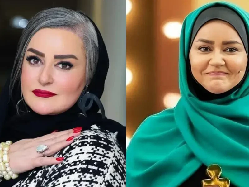 تصاویری از استایل کلاسیک «نعیمه نظام‌دوست» در اکران کج‌پیله با پالتوی چهارخانه