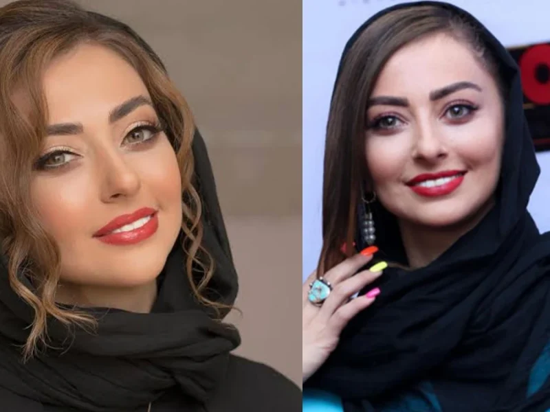 سلفی جذاب و خاص نفیسه روشن با آینه آسانسور