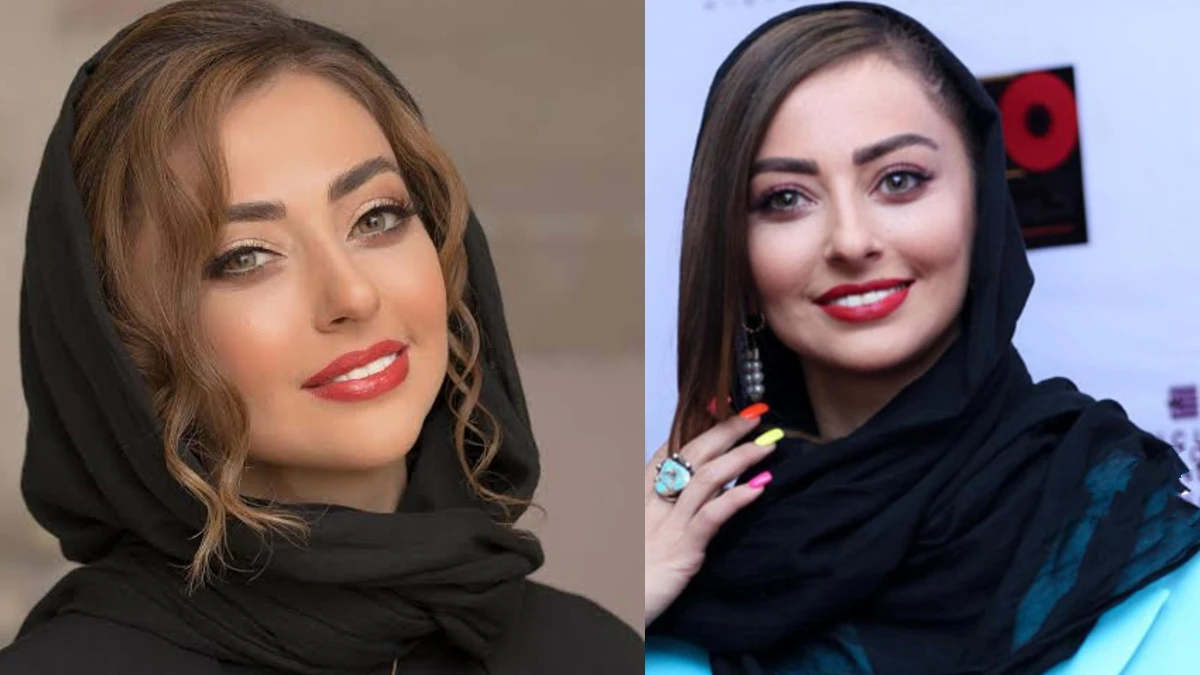 سلفی جذاب و خاص نفیسه روشن با آینه آسانسور