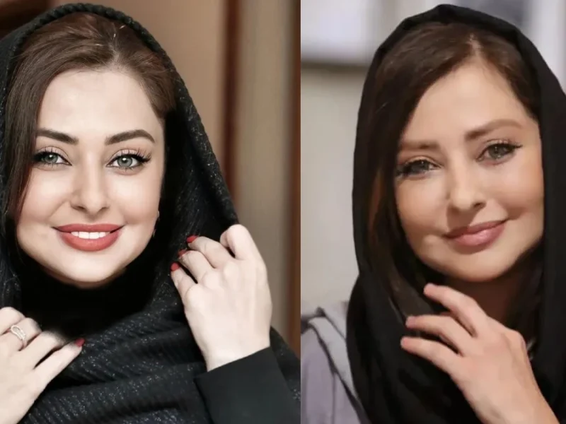 نفیسه روشن در کنار طرفدارش