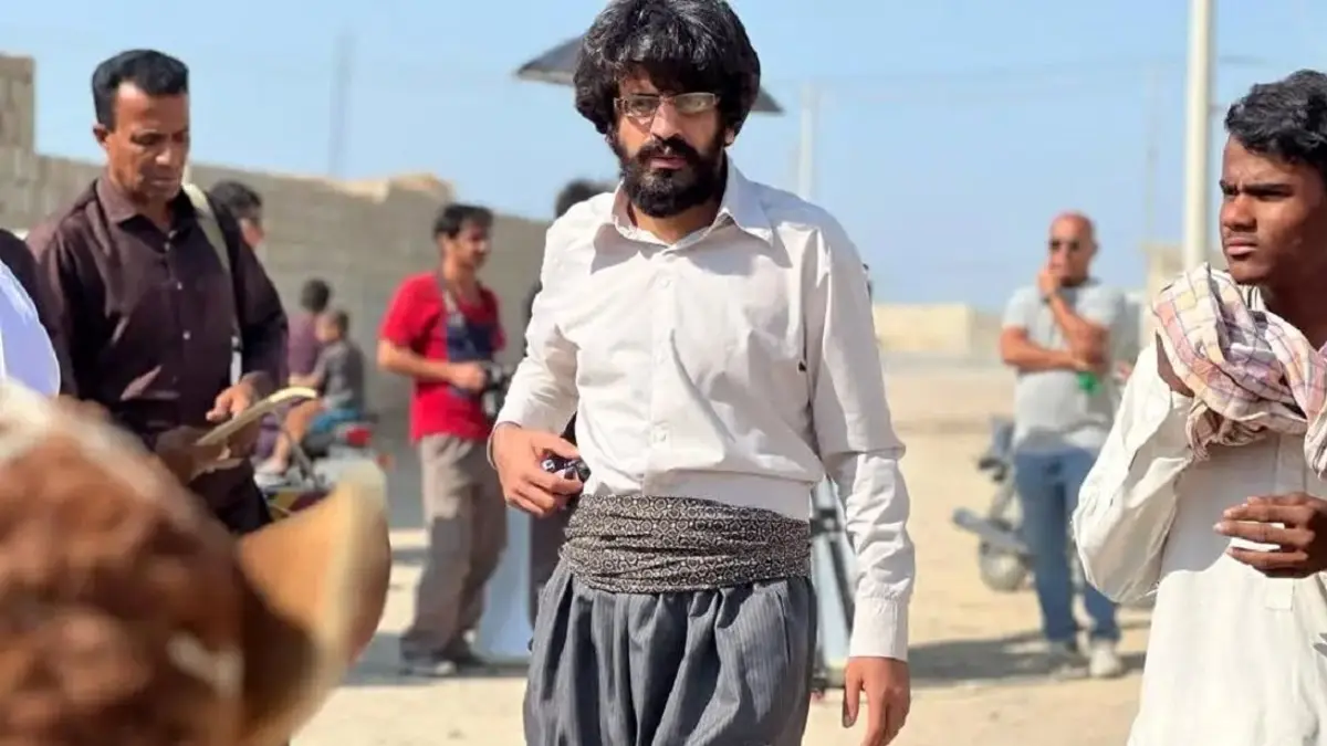 عکس «اوس غلام، افشین، وحید و سیروس» در پشت صحنه سریال نون خ