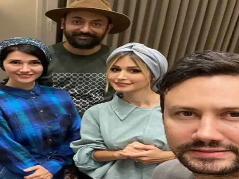 نیلوفر استخری و برادر بازیگرش