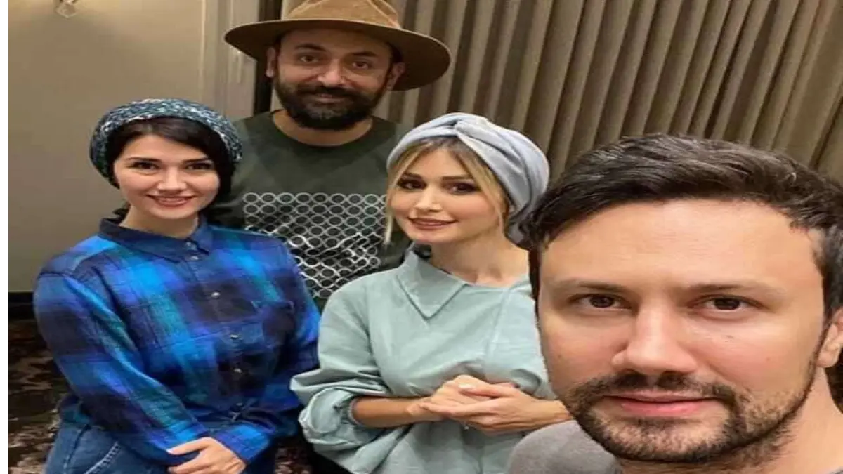 نیلوفر استخری و برادر بازیگرش