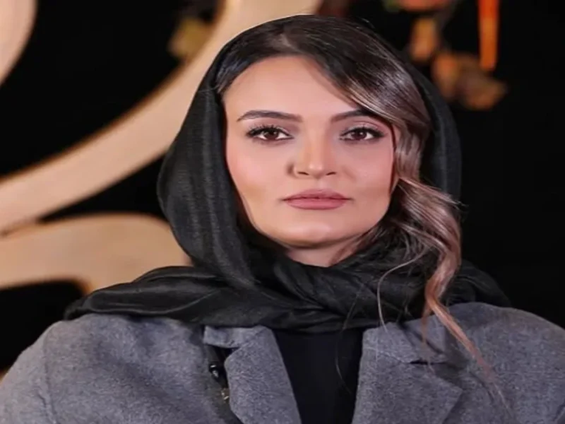 عاشقانه دو نفره نیلوفر پارسا کنار همسرش در جشن حافظ