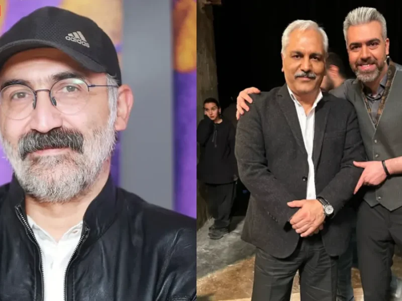 عکس جدید احمد تیموری بازیکن خفن برنامه گل یا پوچ در کنار هادی حجازی‌فر