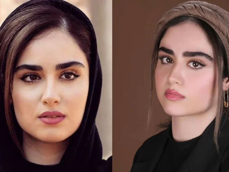 هانیه غلامی با استایل هندی در خانه ای زیبا