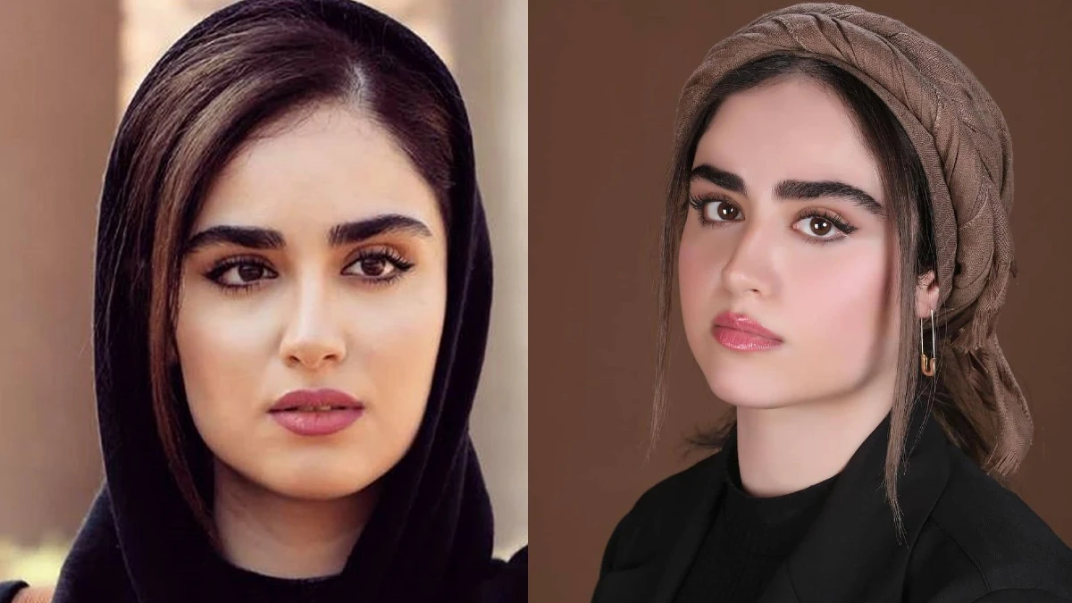هانیه غلامی با استایل هندی در خانه ای زیبا