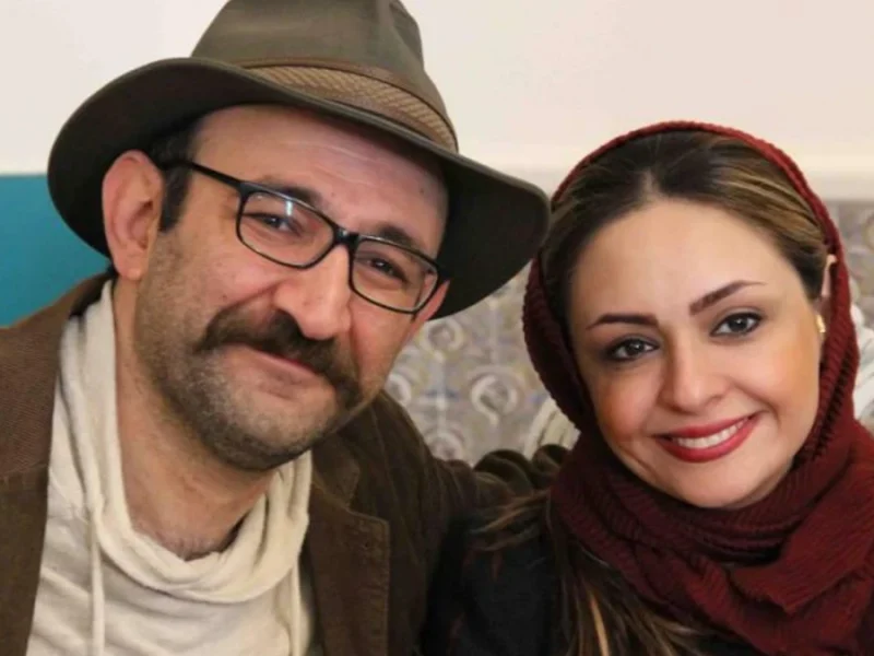 نگار عابدی و هدایت هاشمی در کنار دخترشان