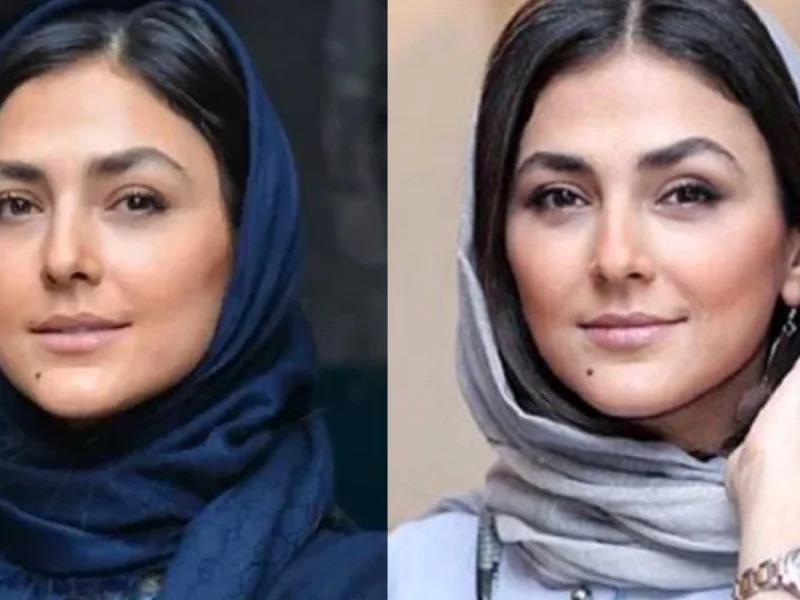 هدی زین العابدین با یک ست بنفش جذاب در 33سالگی