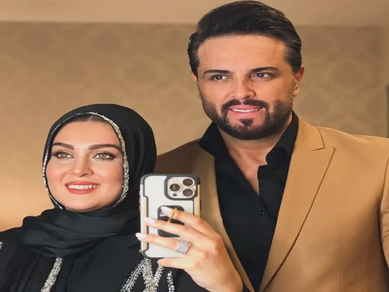 استایل و چهره مجری تلویزیون «پدرام کریمی» در کنار همسر و فرزندش