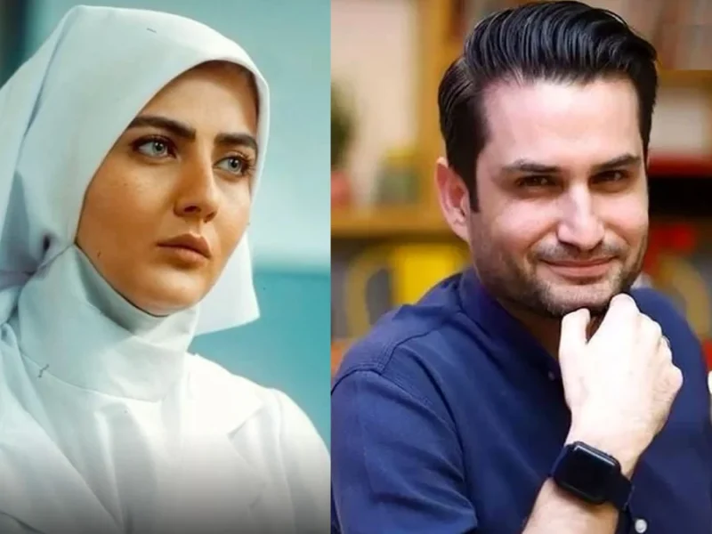 مریم موسویان و پویا امینی در پشت صحنه سریال آتش سرد