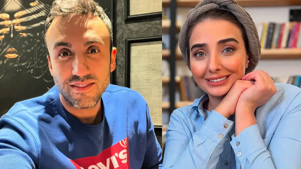 پویان گنجی و همسرش دریا مرادی دشت در کنار فرزندان زیبایشان