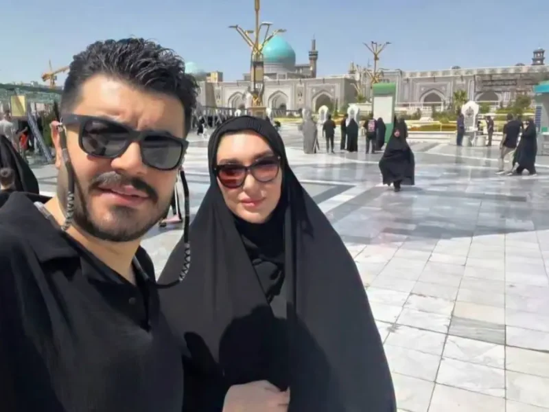 عکس جدید پیمان طالبی مجری این روزای تلویزیون به همراه همسرش