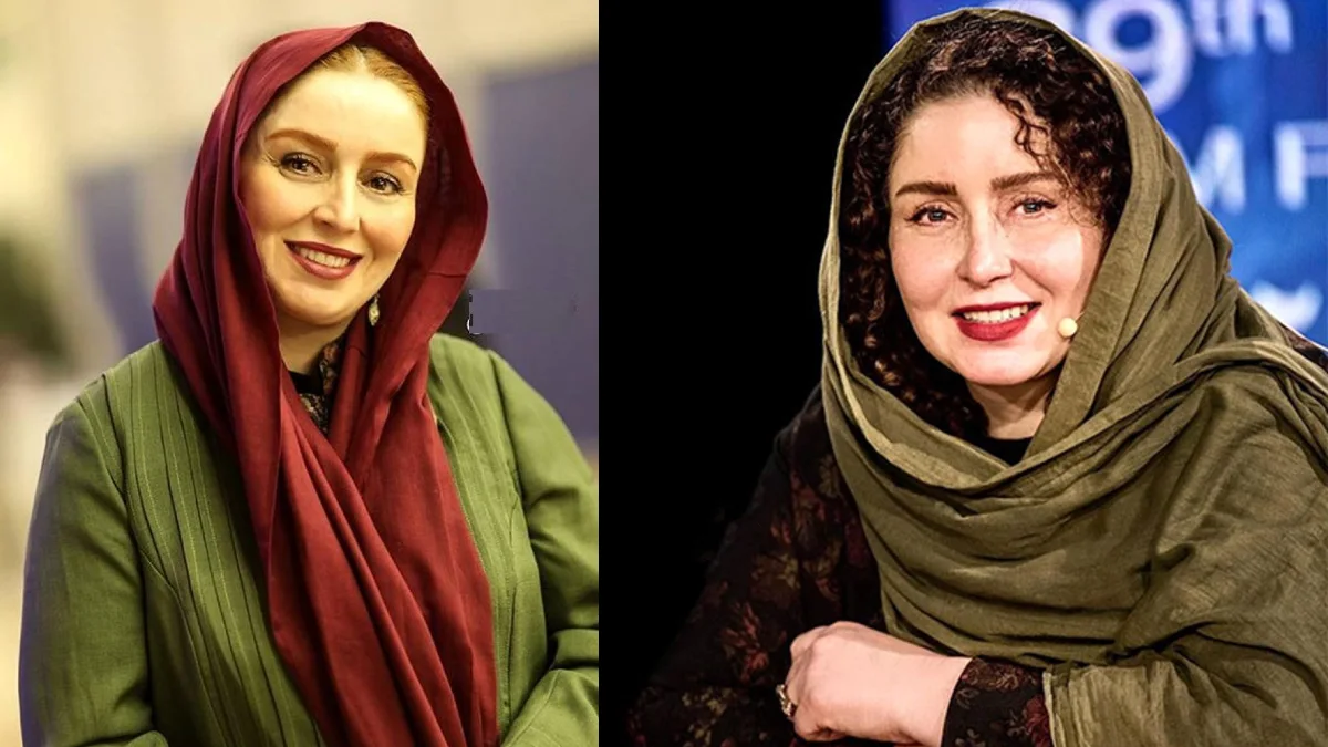 ژاله صامتی و دخترش در شهر شیراز