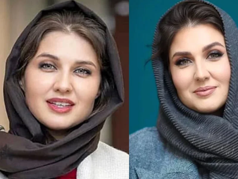 گلوریا هاردی با تیپ ساده در پشت صحنه تئاتر جدید نازنین بیاتی