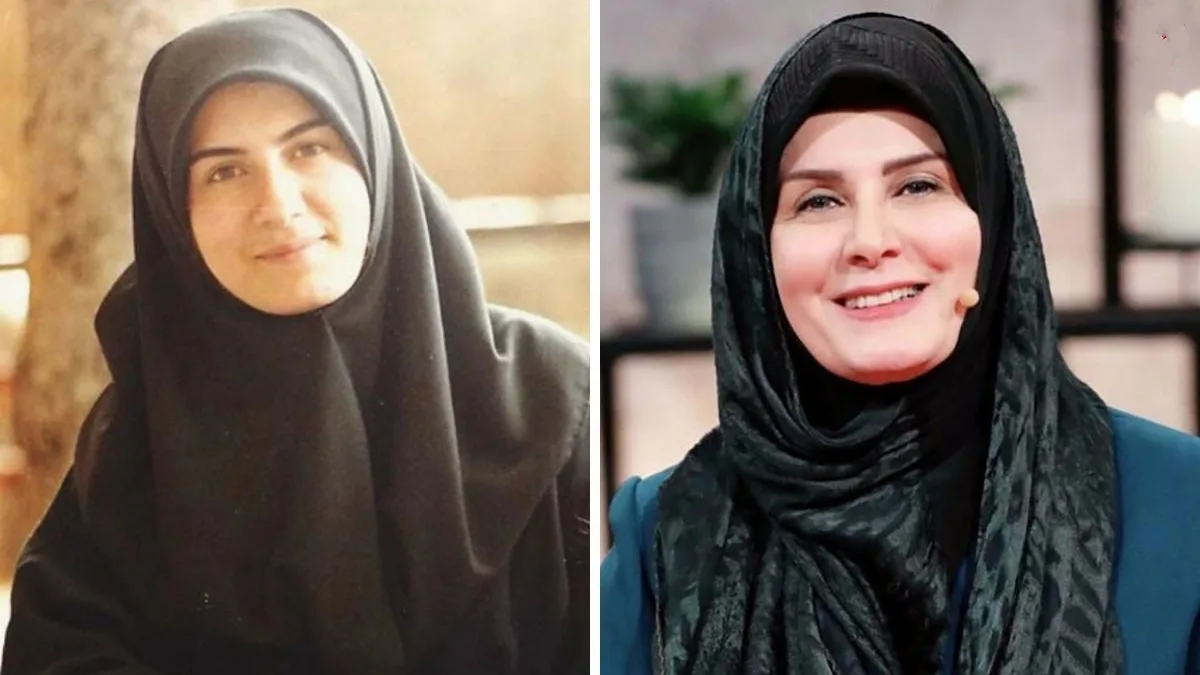 گیتی خامنه مجری دهه 60 در برنامه جنابخان با اجرای محسن کیایی