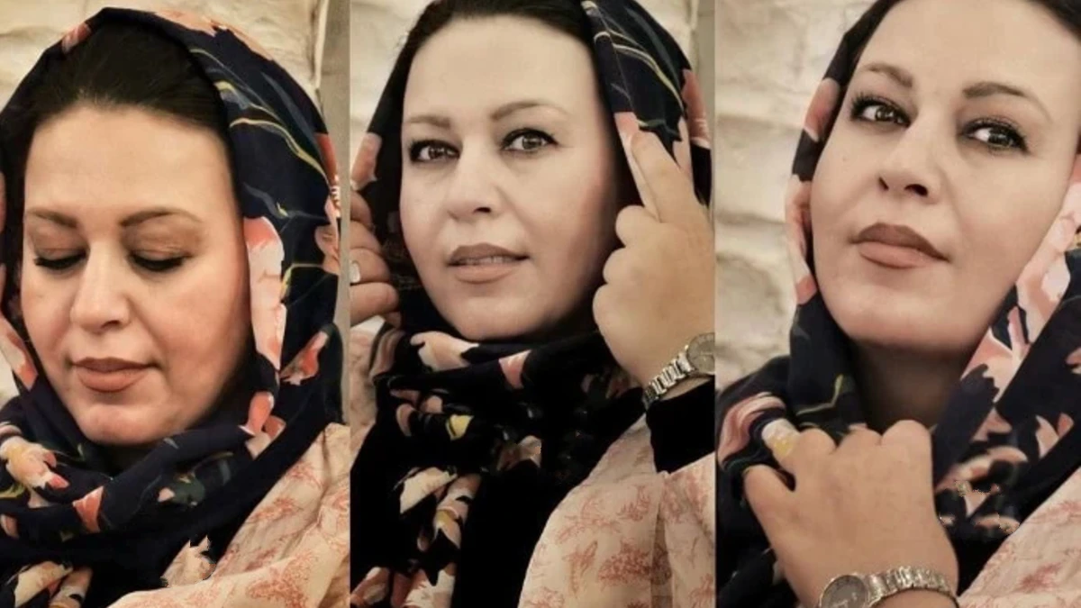 تیپ اجق وجق گیتی قاسمی در پشت صحنه نیسان آبی