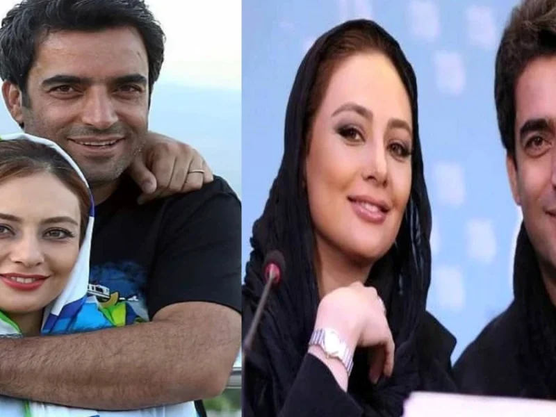 سلفی یکتا ناصر و همسرش در پشت صحنه نیسان آبی